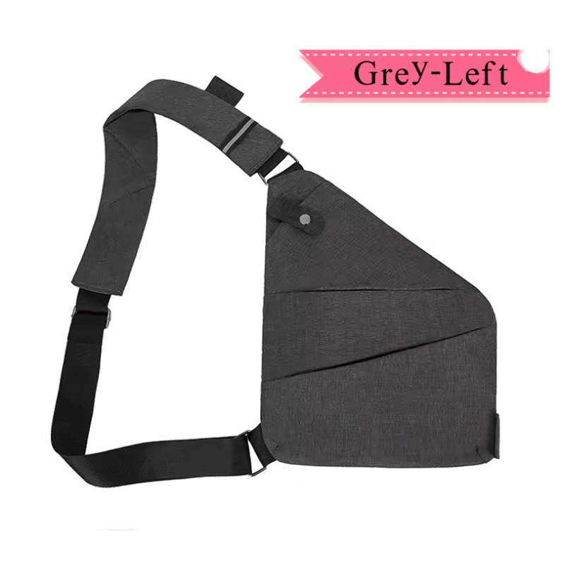 Mens Crossbody Chest Bag Waterproof Anti Theft Shoulder Messenger Pack 1