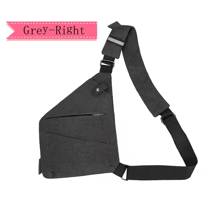 Mens Crossbody Chest Bag Waterproof Anti Theft Shoulder Messenger Pack 2