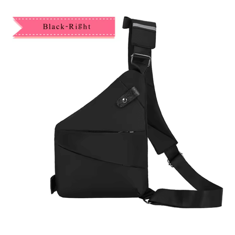 Mens Crossbody Chest Bag Waterproof Anti Theft Shoulder Messenger Pack 4