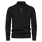 Mens High Collar Knitted Cardigan Zipper Sweater For Autumn And Winter 1
