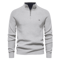 Mens High Collar Knitted Cardigan Zipper Sweater For Autumn And Winter 5