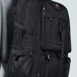 large capacity travel backpack with shoe compartment waterproof business and outdoor bag