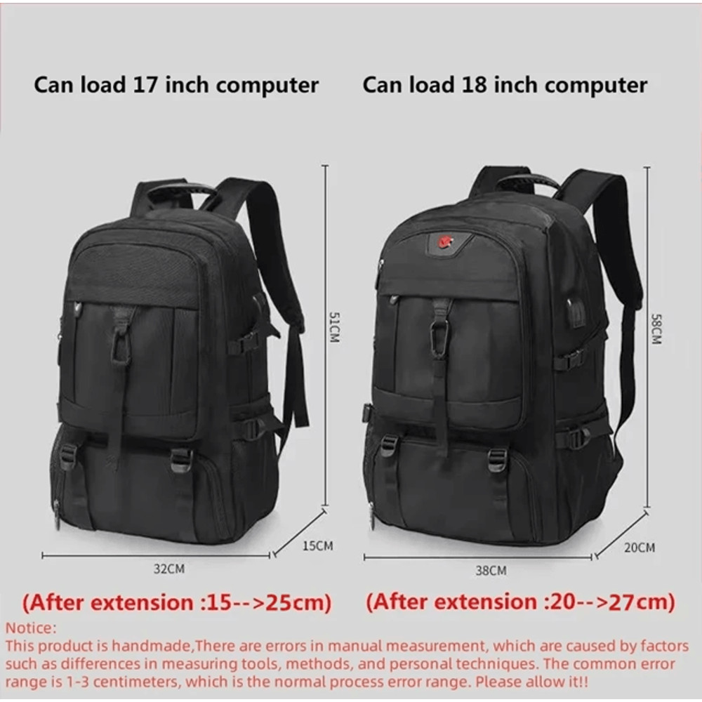 Large Capacity Travel Backpack With Shoe Compartment Waterproof Business And Outdoor Bag 2