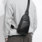 Genuine Leather Mens Chest Bag Shoulder Crossbody Messenger 1