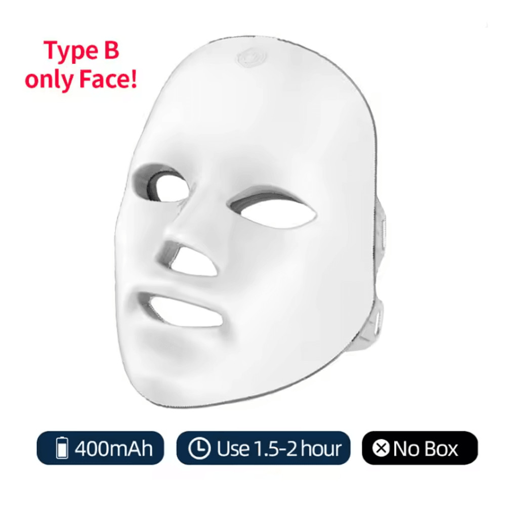 Wireless LED Face Mask With 7 Color Photon Therapy For Skin Rejuvenation 5