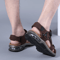 Mens Genuine Leather Sandals Comfortable Summer Outdoor Beach Shoes 2