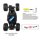 Remote Control Off Road Car With Lights And Anti Slip Tires 3