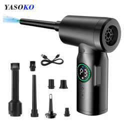 portable compressed air duster and vacuum cleaner cordless for computer and keyboard