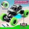 Remote Control Off Road Toy Car With Flashing Lights And Rubber Wheels 4