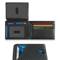 RFID Carbon Fiber Trifold Wallet For Men Ultra Thin Front Pocket Design 8