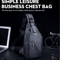 Bullcaptain Mens Leather Chest Bag Multi Function Travel Messenger Crossbody Bag 0