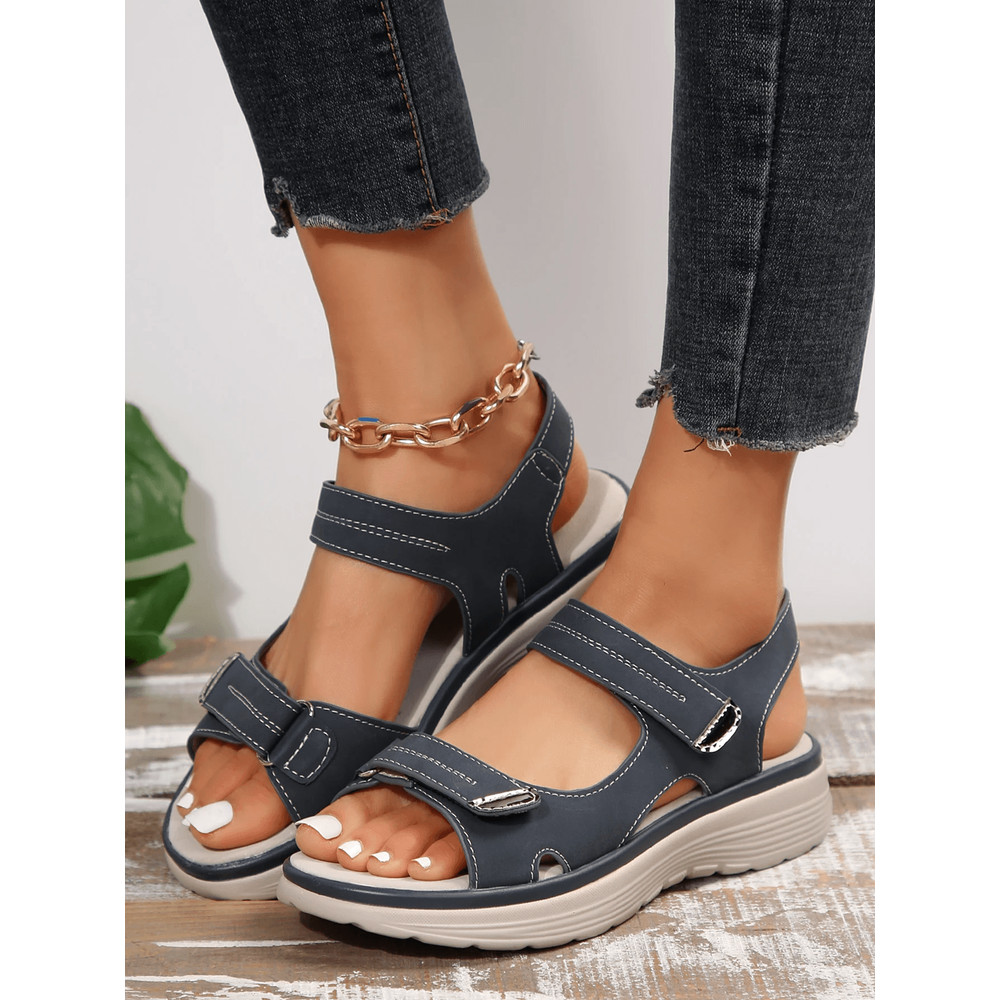 Summer Wedge Sandals For Women Lightweight Non Slip Platform Beach Shoes 1