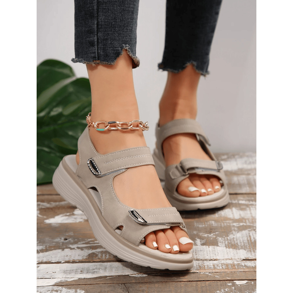 Summer Wedge Sandals For Women Lightweight Non Slip Platform Beach Shoes 3