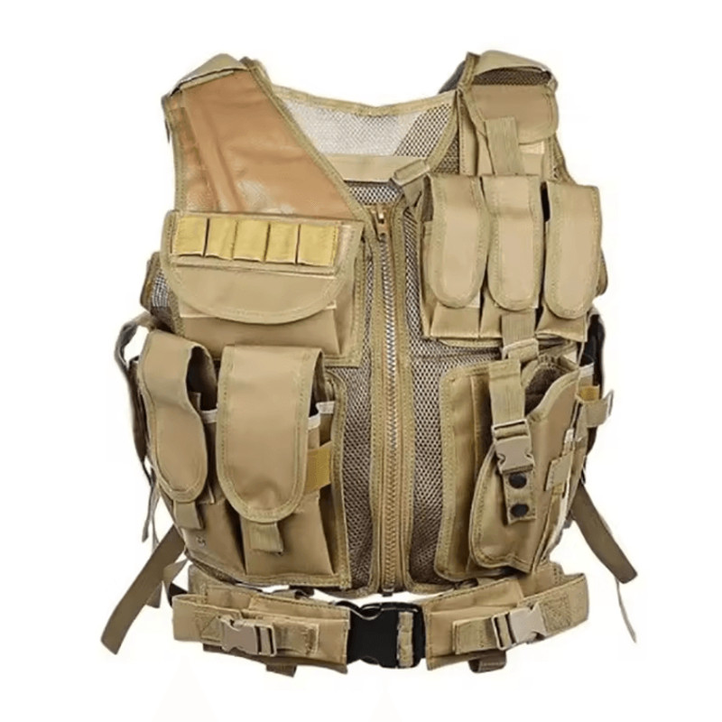 Tactical Vest Multi Pocket Combat Security Vest For Hunting Outdoor Training And Airsoft 4