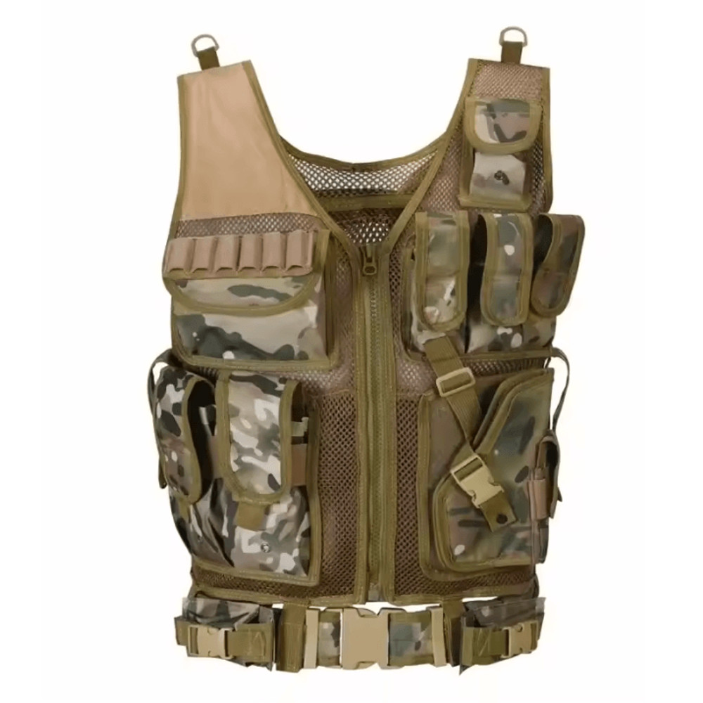 Tactical Vest Multi Pocket Combat Security Vest For Hunting Outdoor Training And Airsoft 6