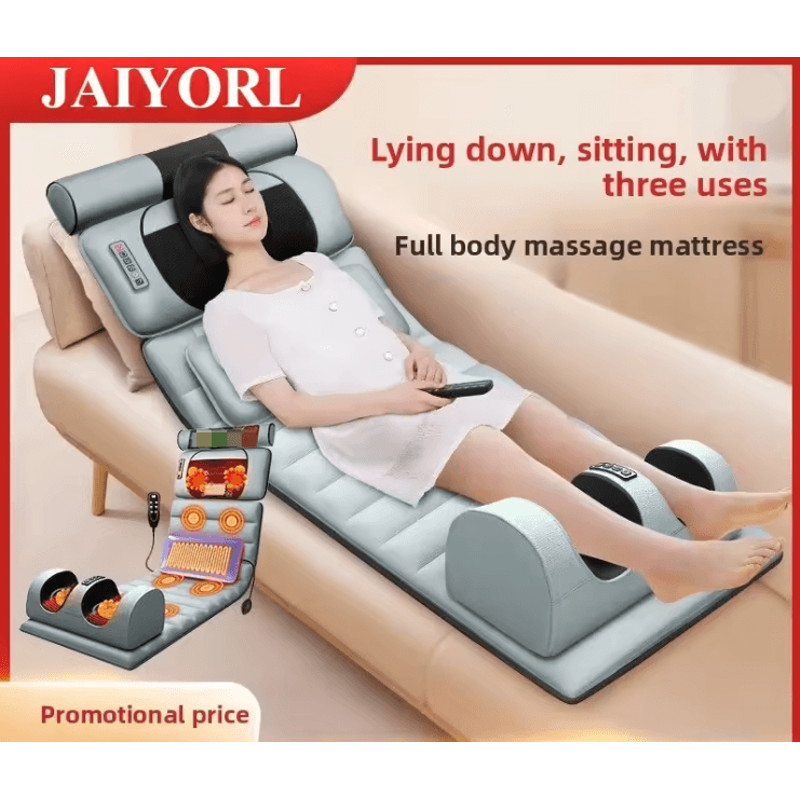 Electric Full Body Massage Mattress With Heating And Vibration Cushion 0