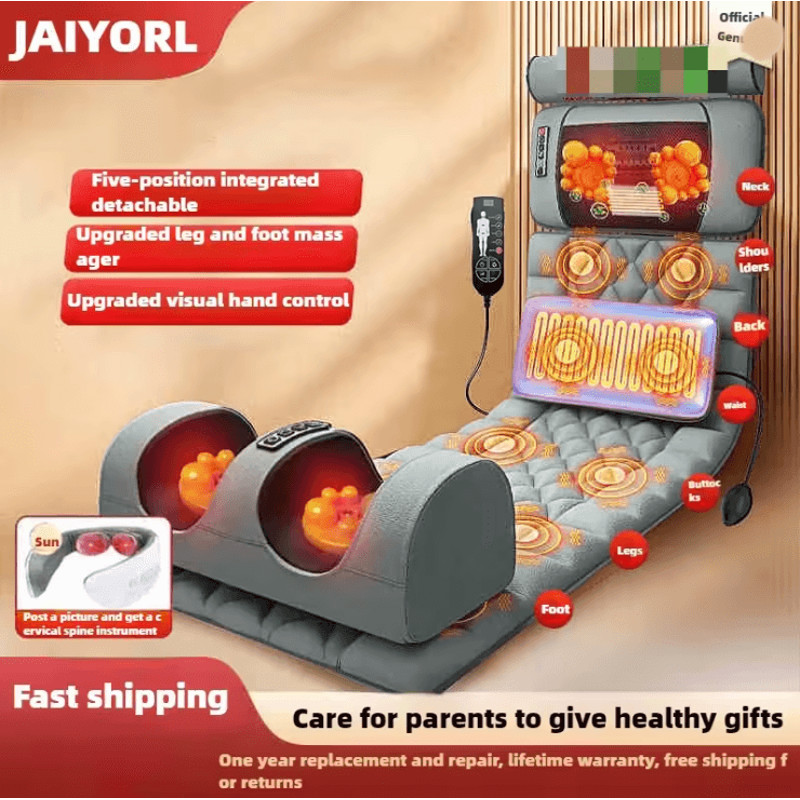 Electric Full Body Massage Mattress With Heating And Vibration Cushion 4