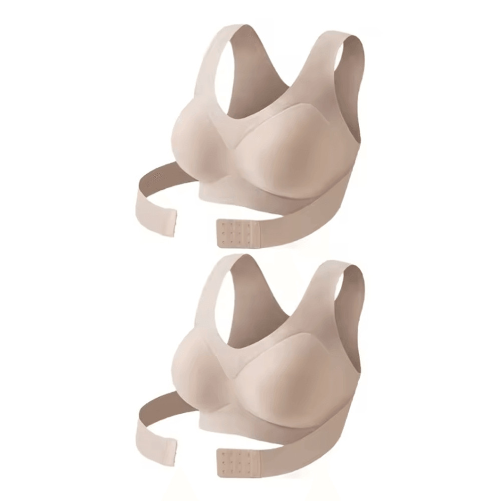 Seamless Posture Correction Bra Wireless Push Up Bralette With Back Support 3