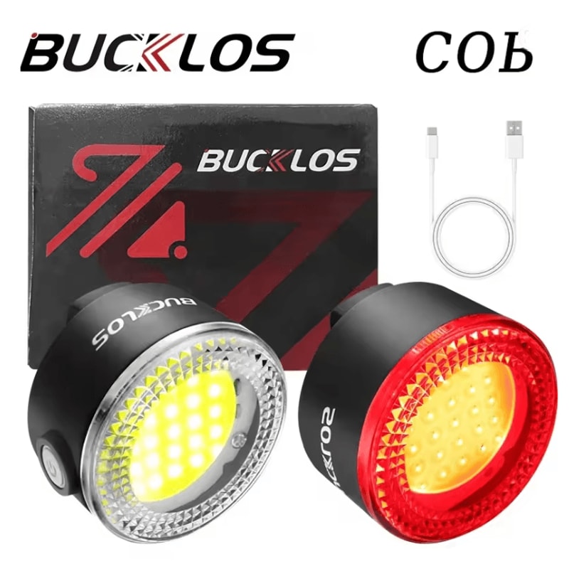 USB Rechargeable Bike Lights Set LED Front And Rear Bicycle Safety Lamps 0