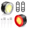 USB Rechargeable Bike Lights Set LED Front And Rear Bicycle Safety Lamps 5