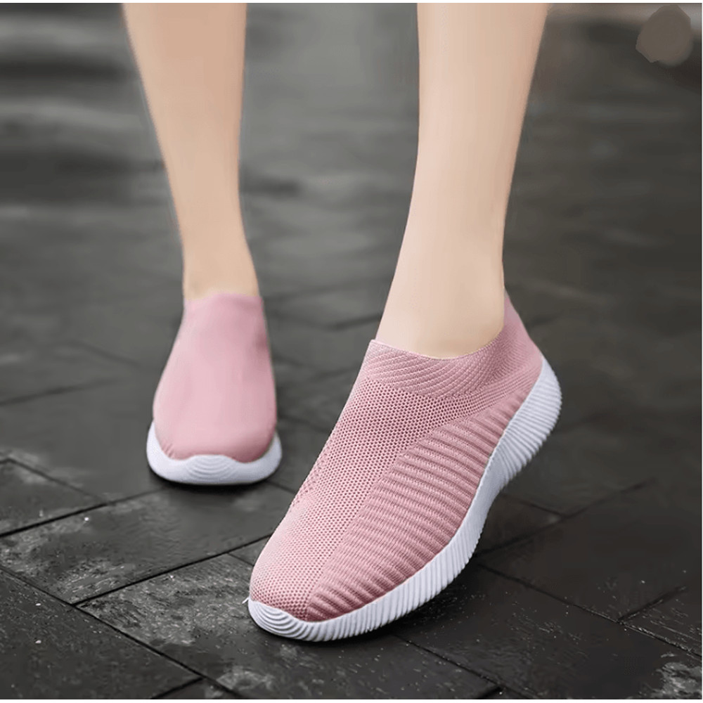 Lightweight Womens Slip On Sneakers Comfortable Walking Shoes 0