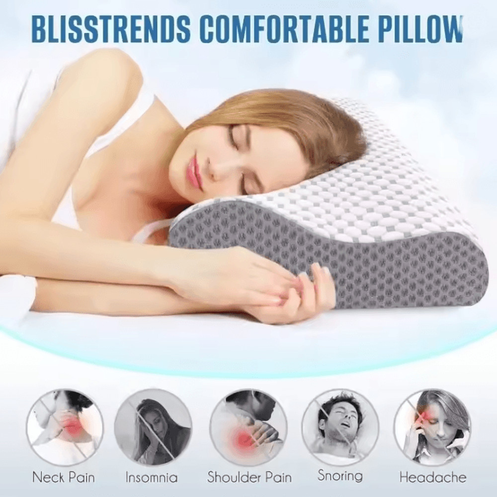 ErgoRest Memory Foam Neck Pillow For Pain Relief And Deep Sleep 2