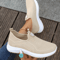 Womens Slip On Sneakers Breathable Walking Shoes Casual Comfort Flats 5