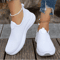 Womens Slip On Sneakers Breathable Walking Shoes Casual Comfort Flats 6