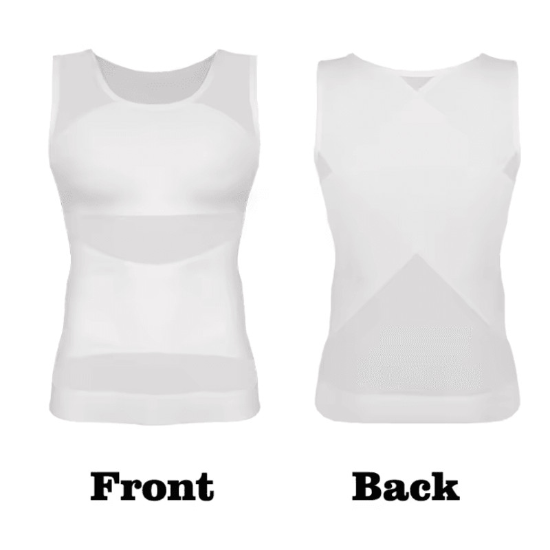 Mens Compression Shirt Slimming Undershirt Tummy Control Tank Top Shapewear 2