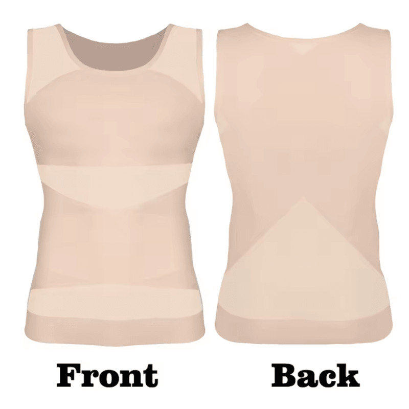 Mens Compression Shirt Slimming Undershirt Tummy Control Tank Top Shapewear 3