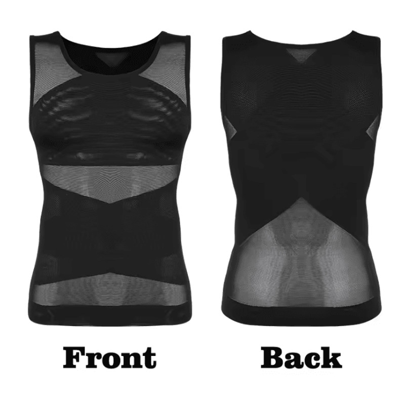 Mens Compression Shirt Slimming Undershirt Tummy Control Tank Top Shapewear 4