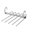 Folding Pants Hanger Space Saving Clothes Rack Organizer Stainless Steel 5 Or 9 Layer 2