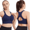Womens Sports Bra With Front Zipper Fitness Yoga Gym Top 1