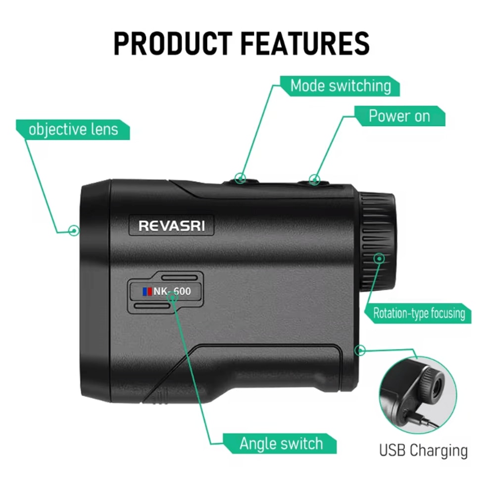Golf Laser Rangefinder With Slope Compensation And Flagpole Lock Vibration 2
