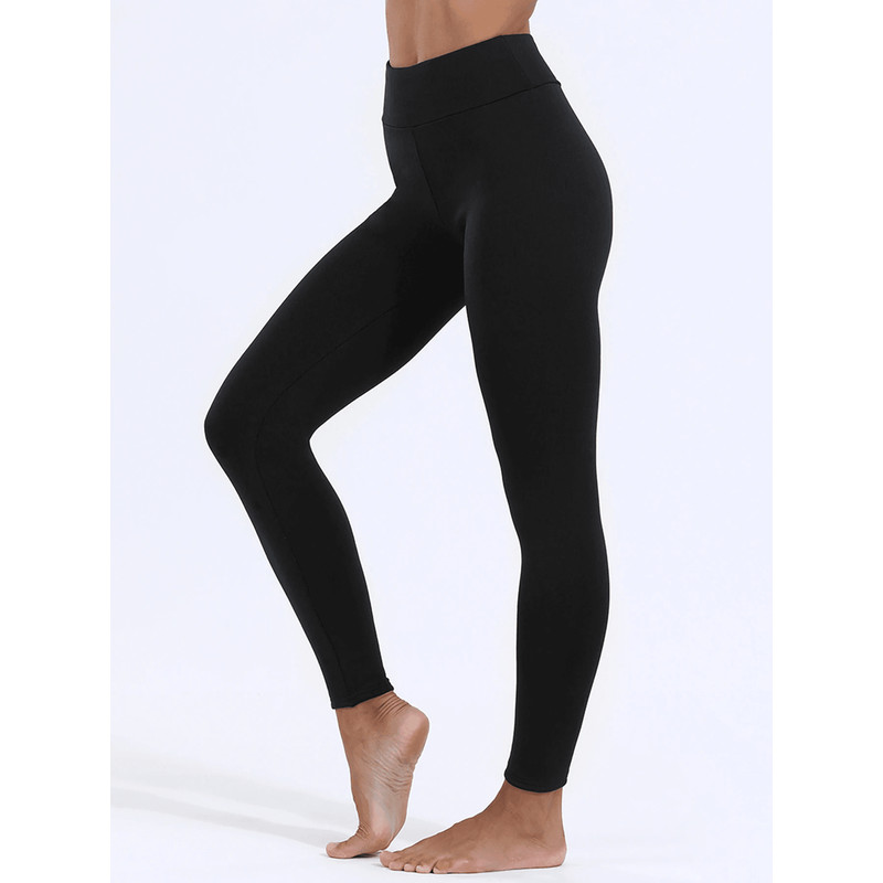 Womens Winter Warm Leggings High Waist Velvet Lined Stretch Pants 2