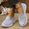 Womens Breathable Slip On Sneakers Lightweight Knit Comfort Walking Shoes 1