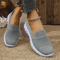 Womens Breathable Slip On Sneakers Lightweight Knit Comfort Walking Shoes 3