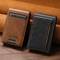 Mens PU Leather Wallet With Card Holder And Automatic Ejector 0