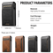 Mens PU Leather Wallet With Card Holder And Automatic Ejector 1