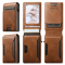 Mens PU Leather Wallet With Card Holder And Automatic Ejector 4
