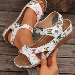 womens summer wedge sandals soft casual heeled sandals