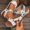 Womens Summer Wedge Sandals Soft Casual Heeled Sandals 0