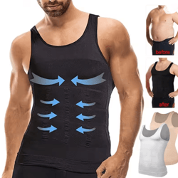 mens slimming shaper vest compression abdominal body shapewear