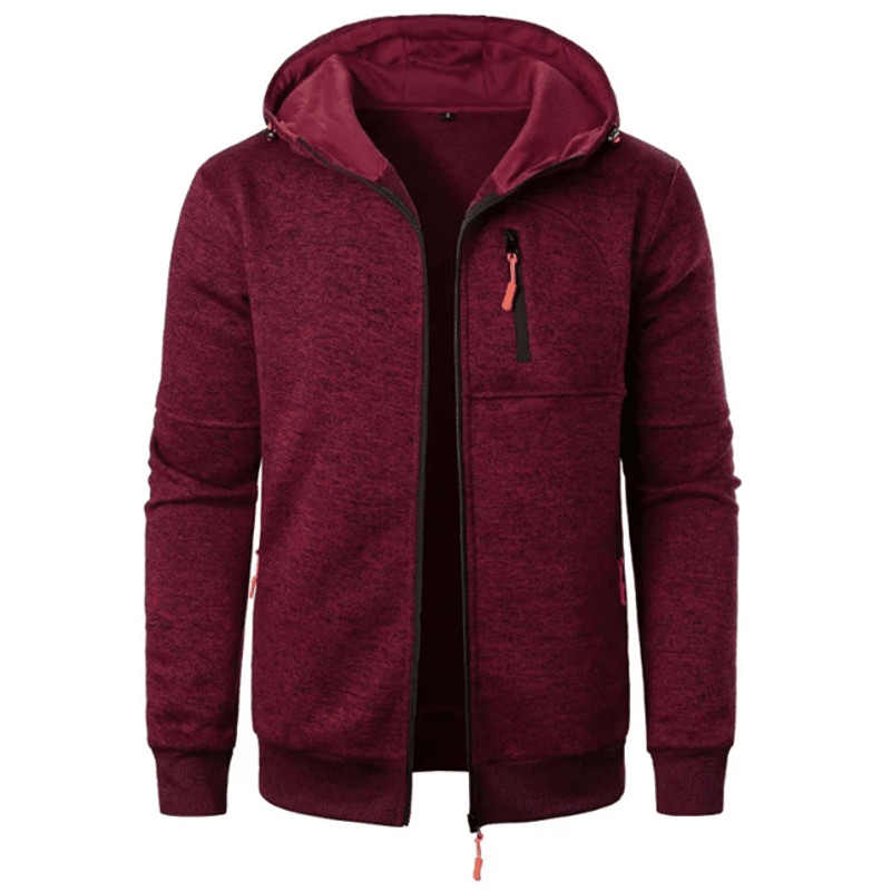 Mens Oversized Hoodie Jacket Winter Warm Zipper Sweatshirt 3