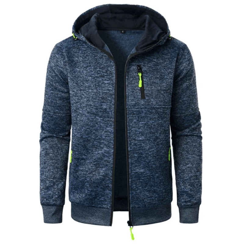 Mens Oversized Hoodie Jacket Winter Warm Zipper Sweatshirt 4