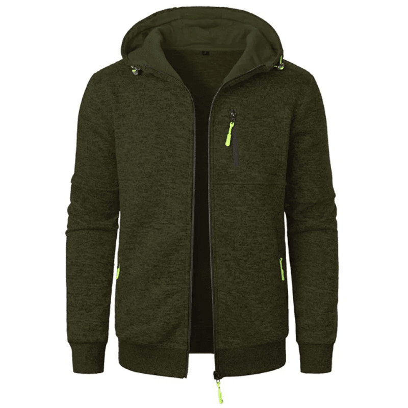 Mens Oversized Hoodie Jacket Winter Warm Zipper Sweatshirt 5