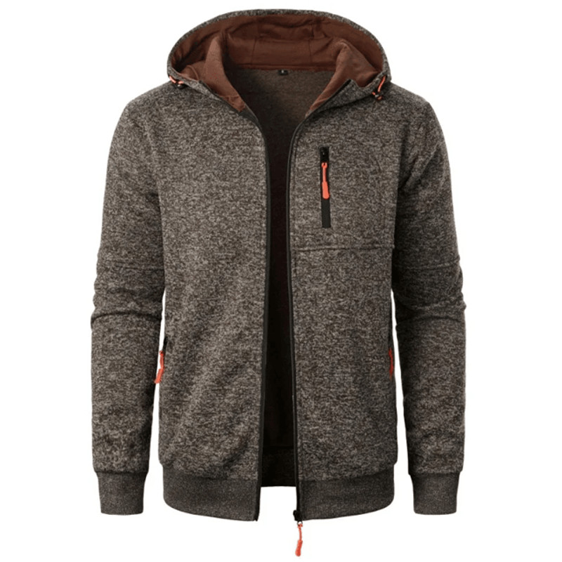 Mens Oversized Hoodie Jacket Winter Warm Zipper Sweatshirt 6