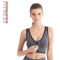 Womens Front Zipper Sports Bra Shockproof Fitness Top 0