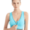 Womens Front Zipper Sports Bra Shockproof Fitness Top 1