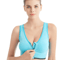 Womens Front Zipper Sports Bra Shockproof Fitness Top 1